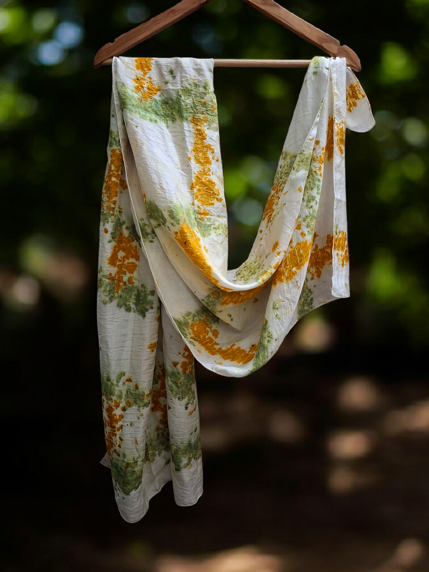 Petal Trace Habutai Silk Stole / Scarf