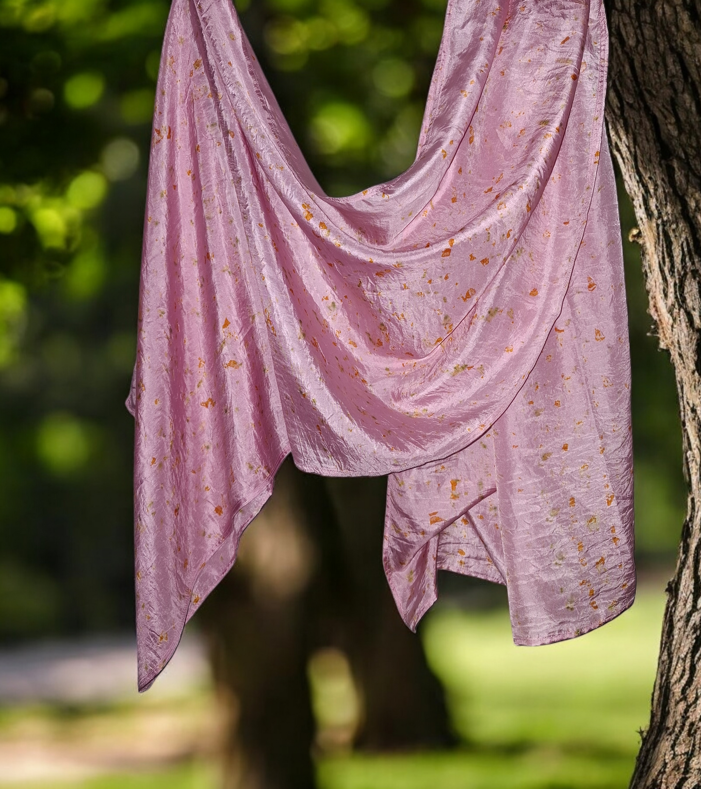 Flora Mist Habutai Silk Stole / Scarf