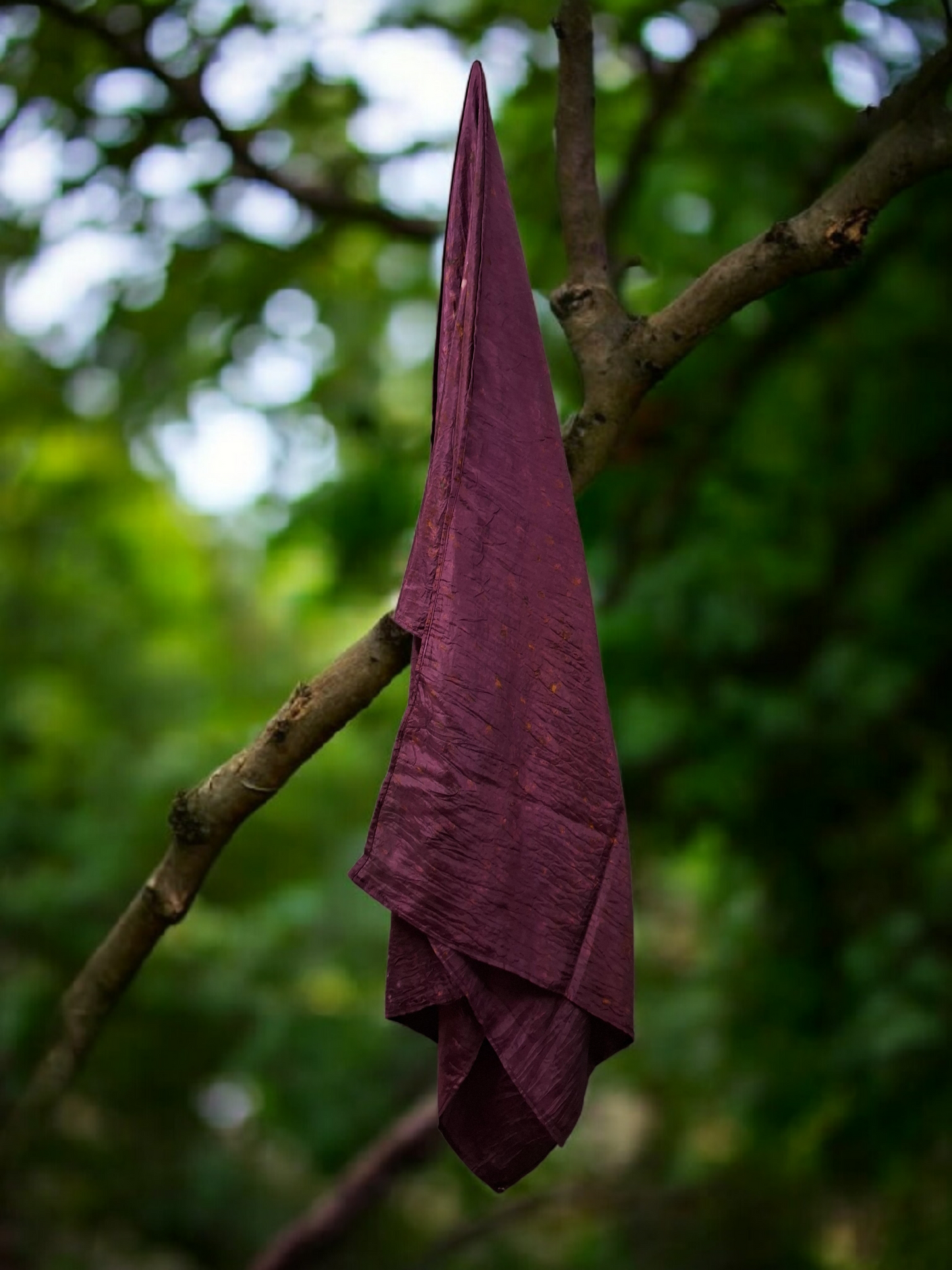 Petals in violet Habutai Silk Stole / Scarf