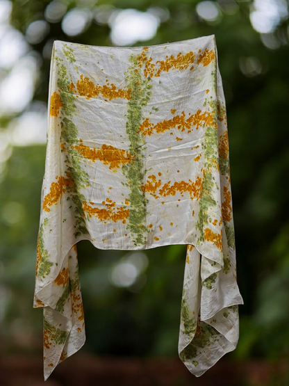Petal Trace Habutai Silk Stole / Scarf