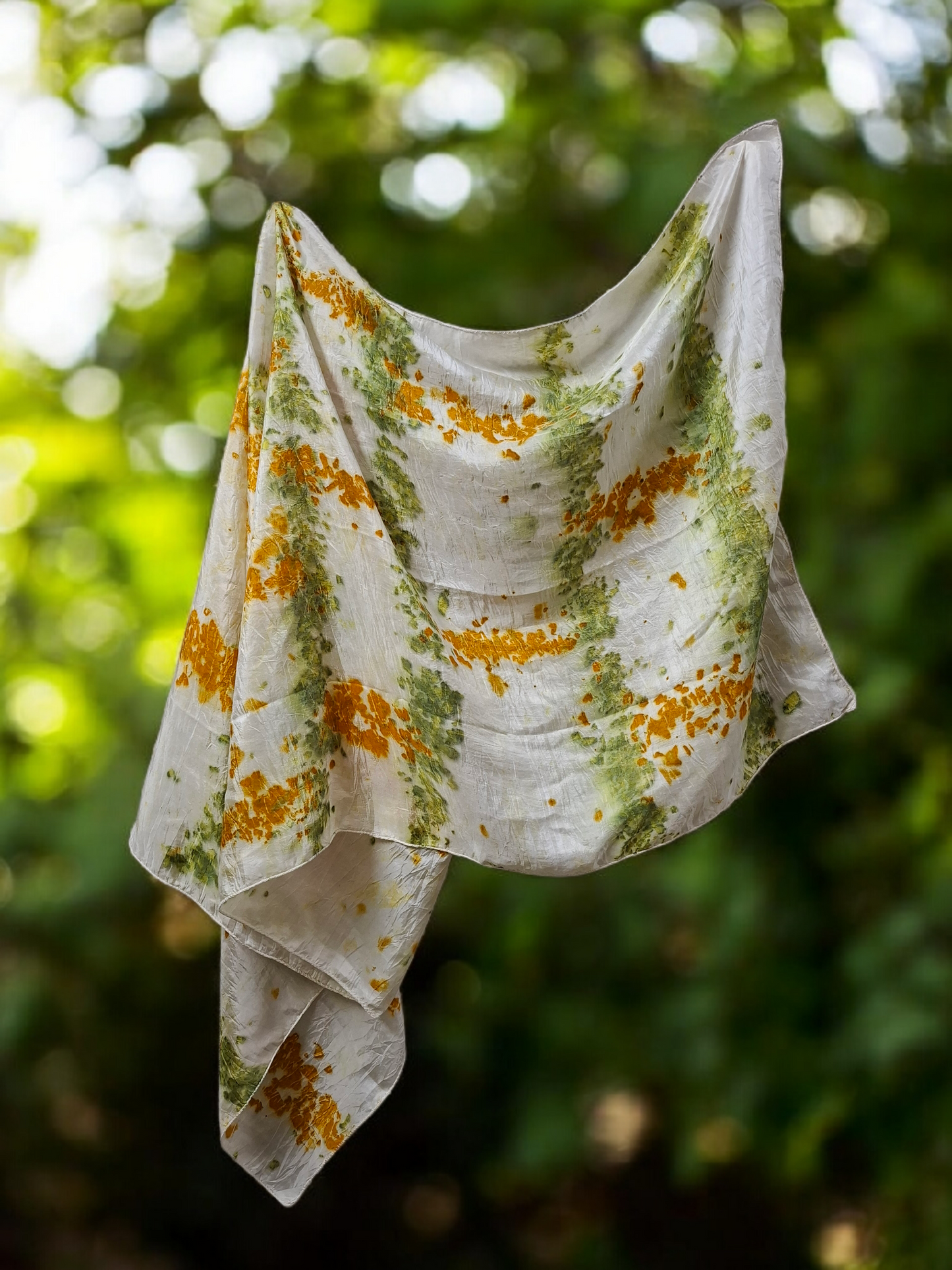 Petal Trace Habutai Silk Stole / Scarf