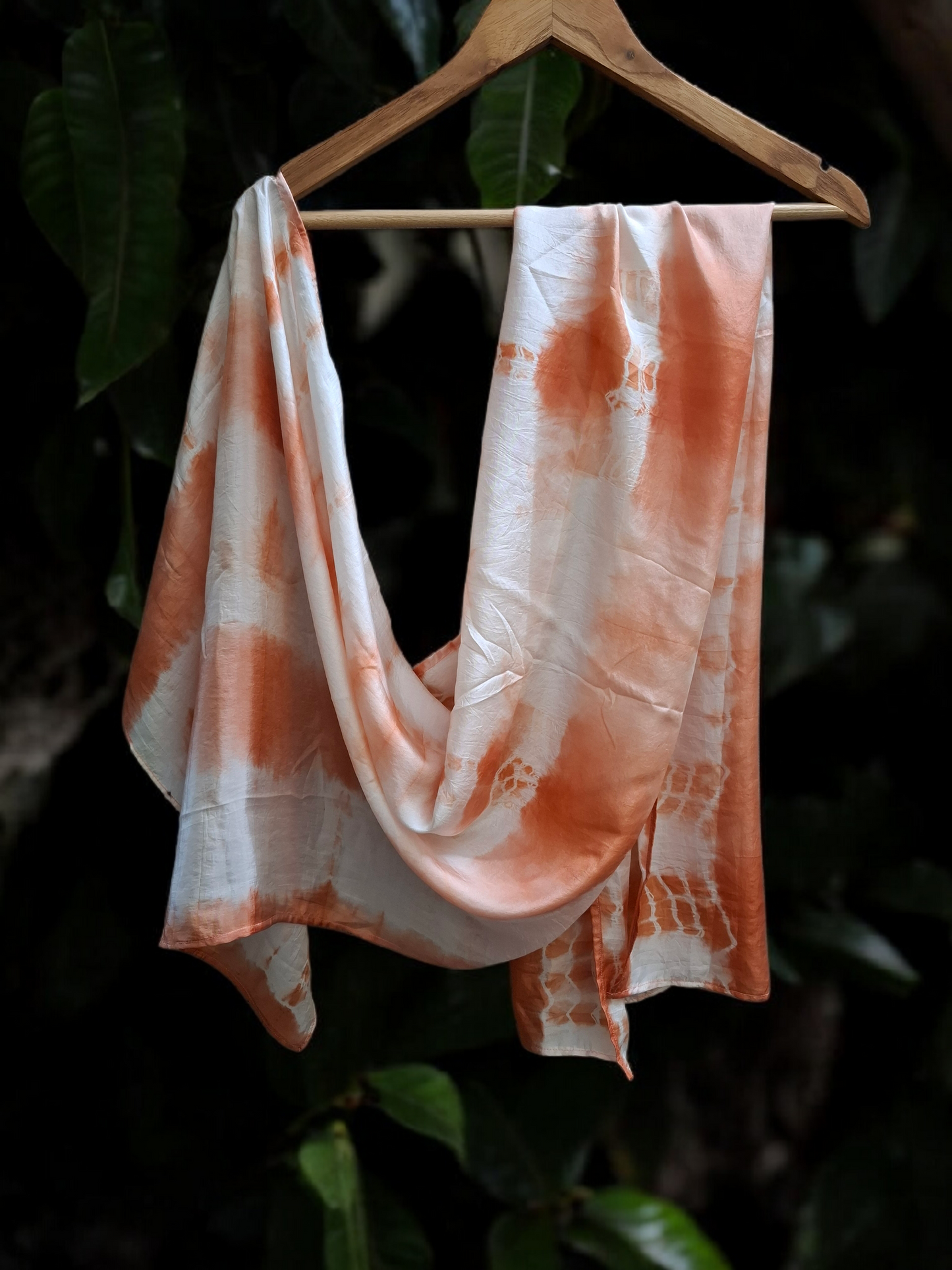 Silk In Peach Habutai Silk Stole / Scarf