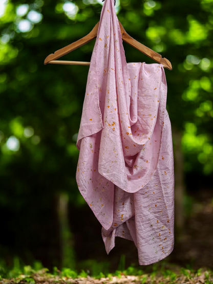 Flora Mist Habutai Silk Stole / Scarf