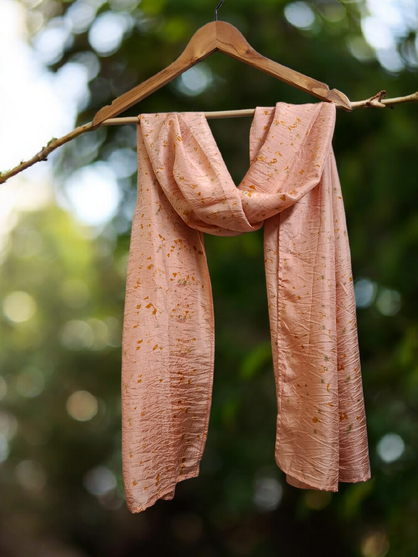 Blush bloom Habutai Silk Stole / Scarf