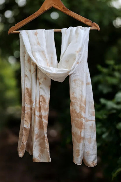 Cocoa Drift, Habutai Silk Stole / Scarf