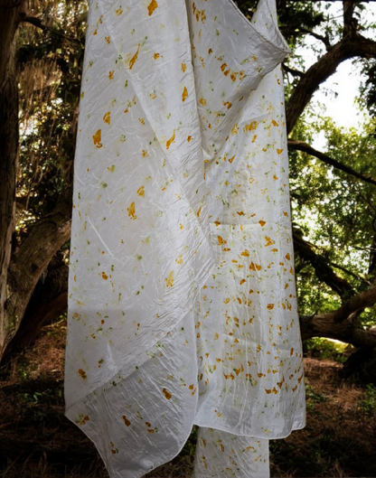 Petal Dust Habutai Silk Stole / Scarf