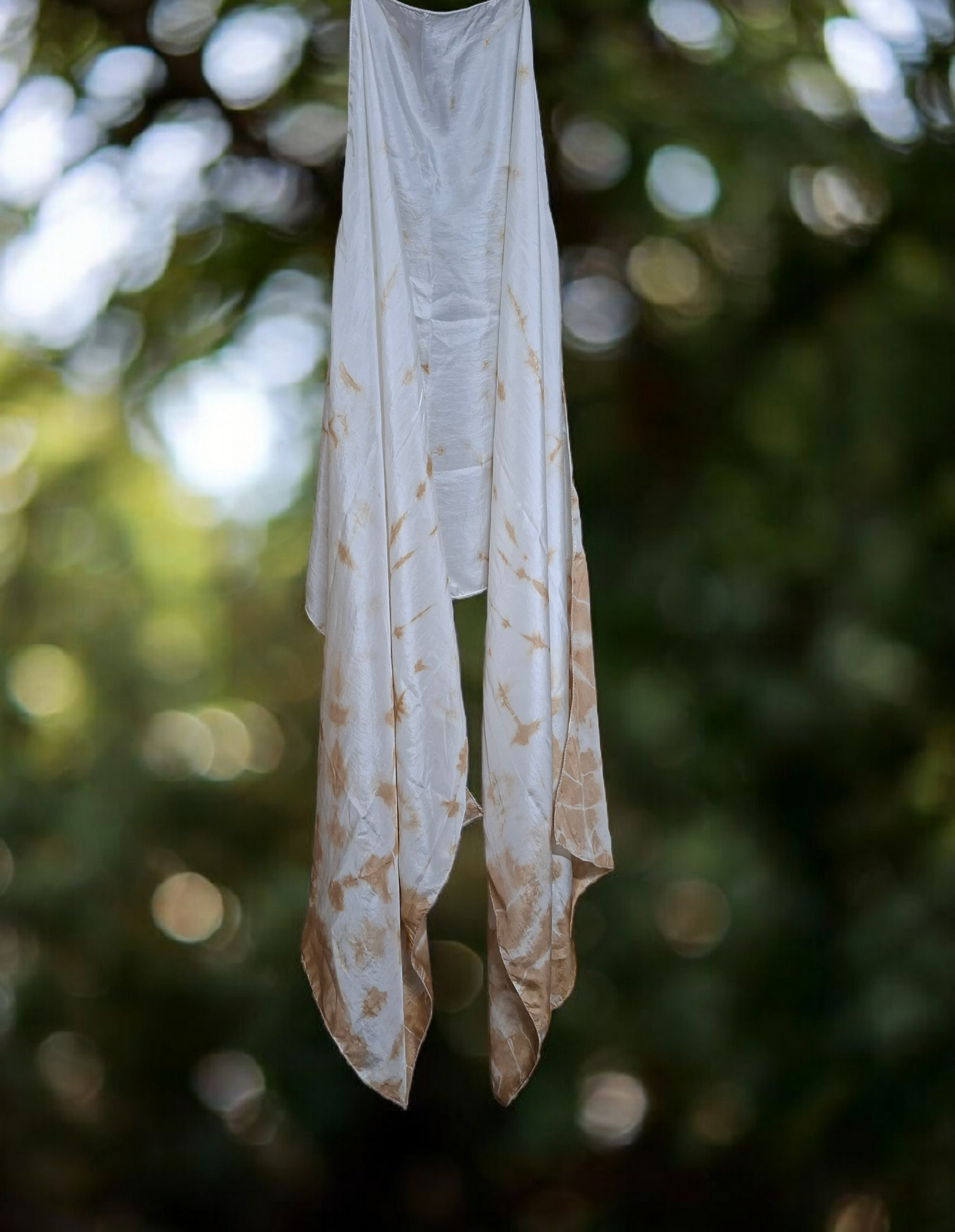 Cocoa Drift, Habutai Silk Stole / Scarf