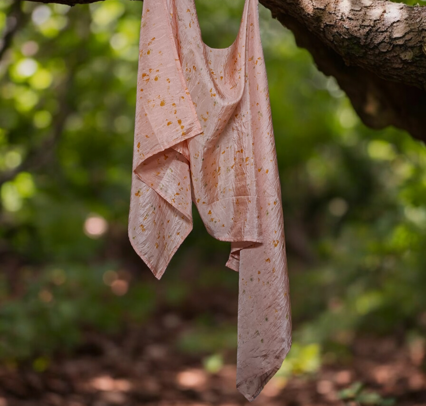 Blush bloom Habutai Silk Stole / Scarf