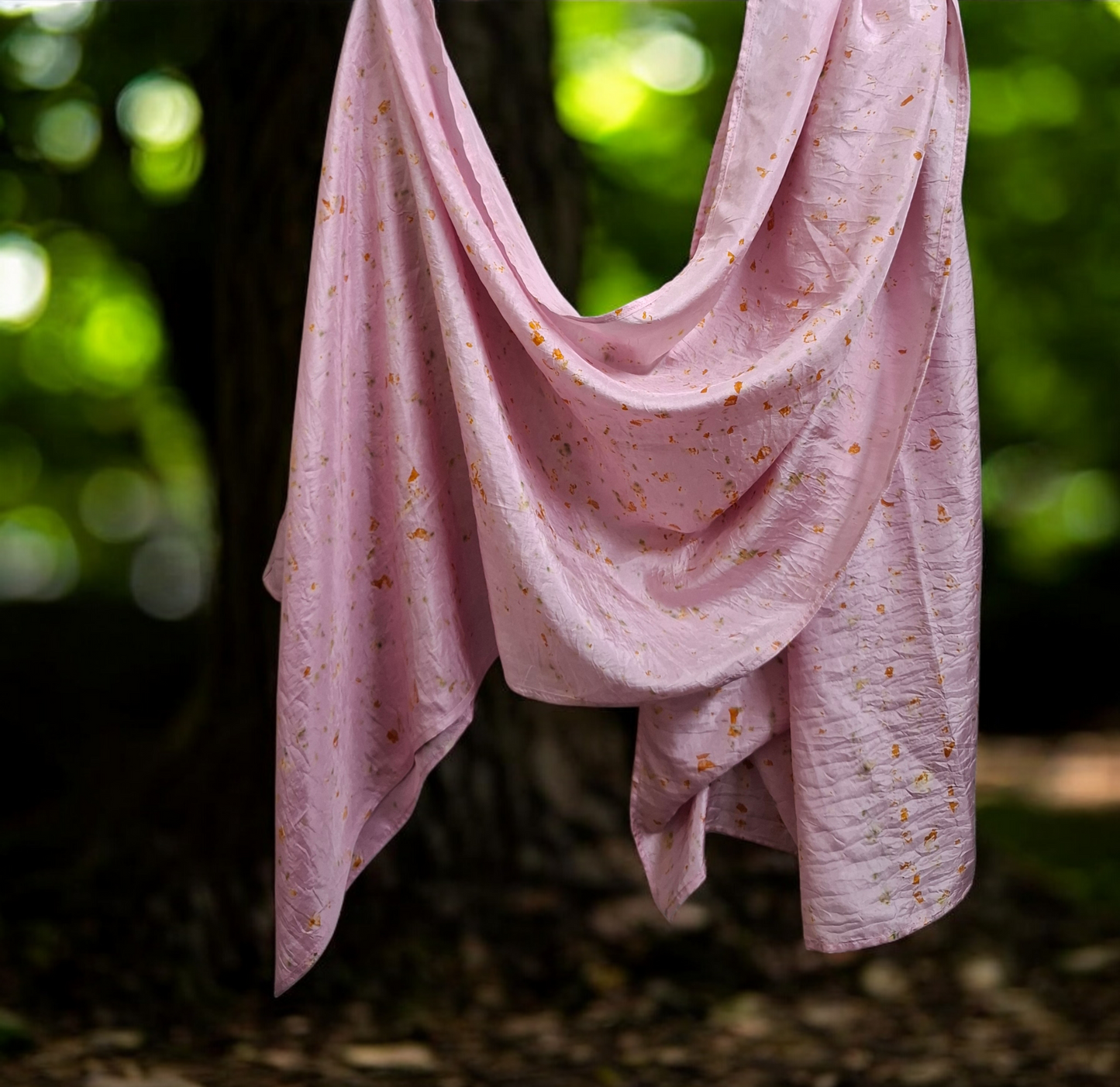 Flora Mist Habutai Silk Stole / Scarf