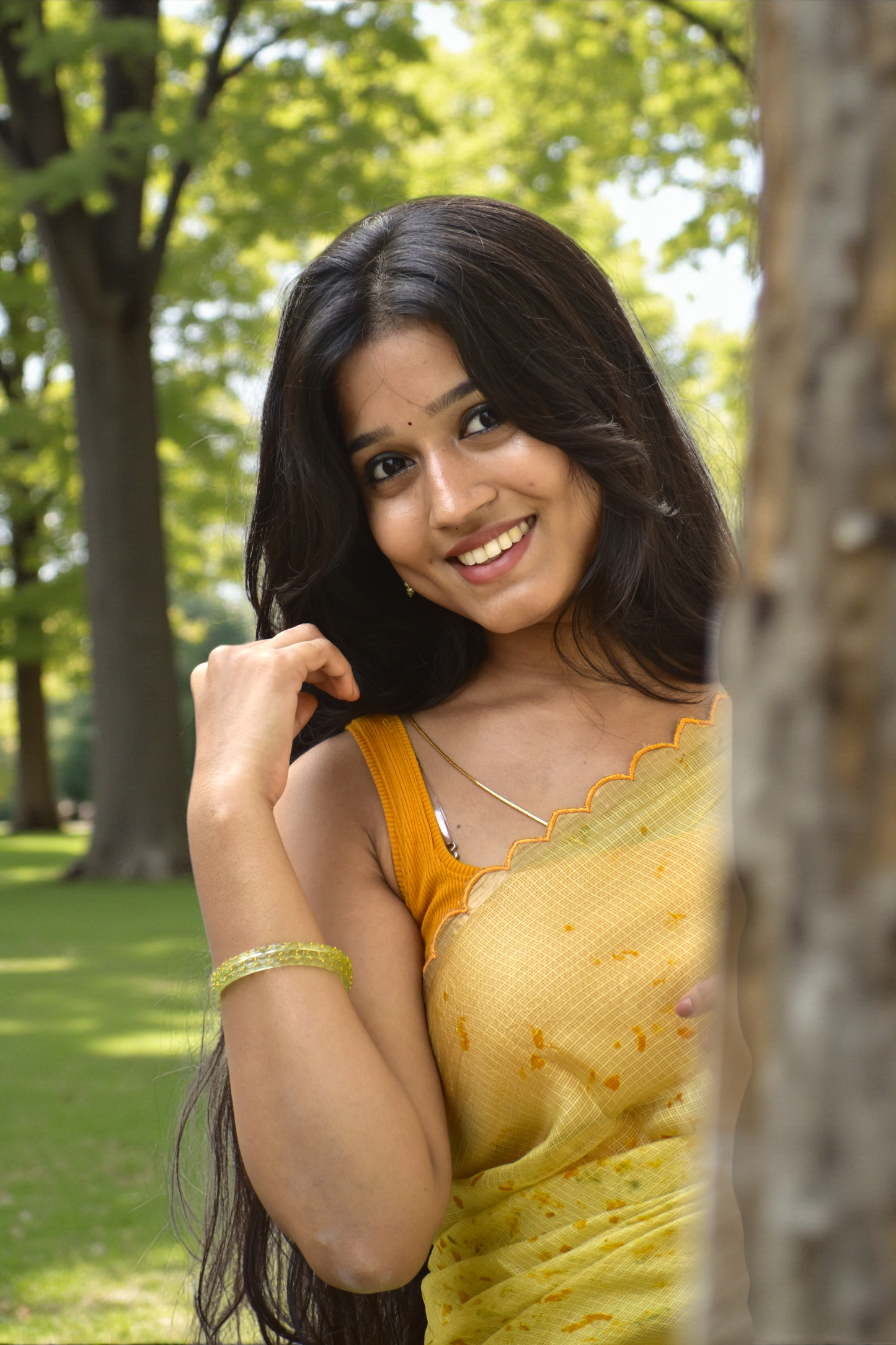 Ilavenil - Eco-printed & naturally dyed pure kota silk saree