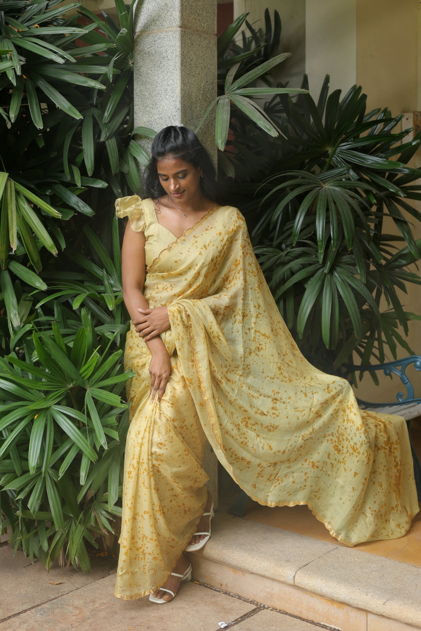 Meet Suvana — Naturally Dyed & Eco-Printed Pure Kota Silk Saree
