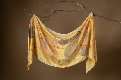 Early Sun  Habutai Silk Stole / Scarf
