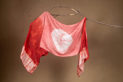 Rose Ombre  Habutai Silk Stole / Scarf