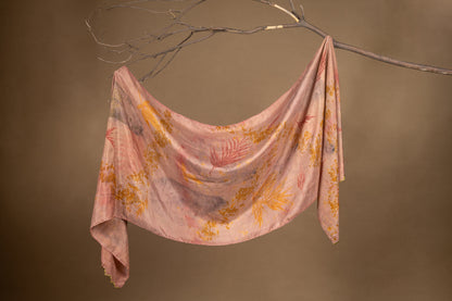 Muted Mauve Habutai Silk Stole / Scarf