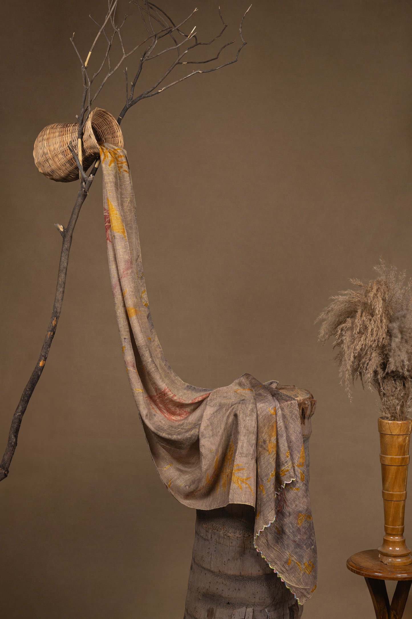 Dusk Light Habutai Silk Stole / Scarf