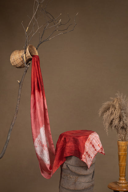 Rose Ombre  Habutai Silk Stole / Scarf