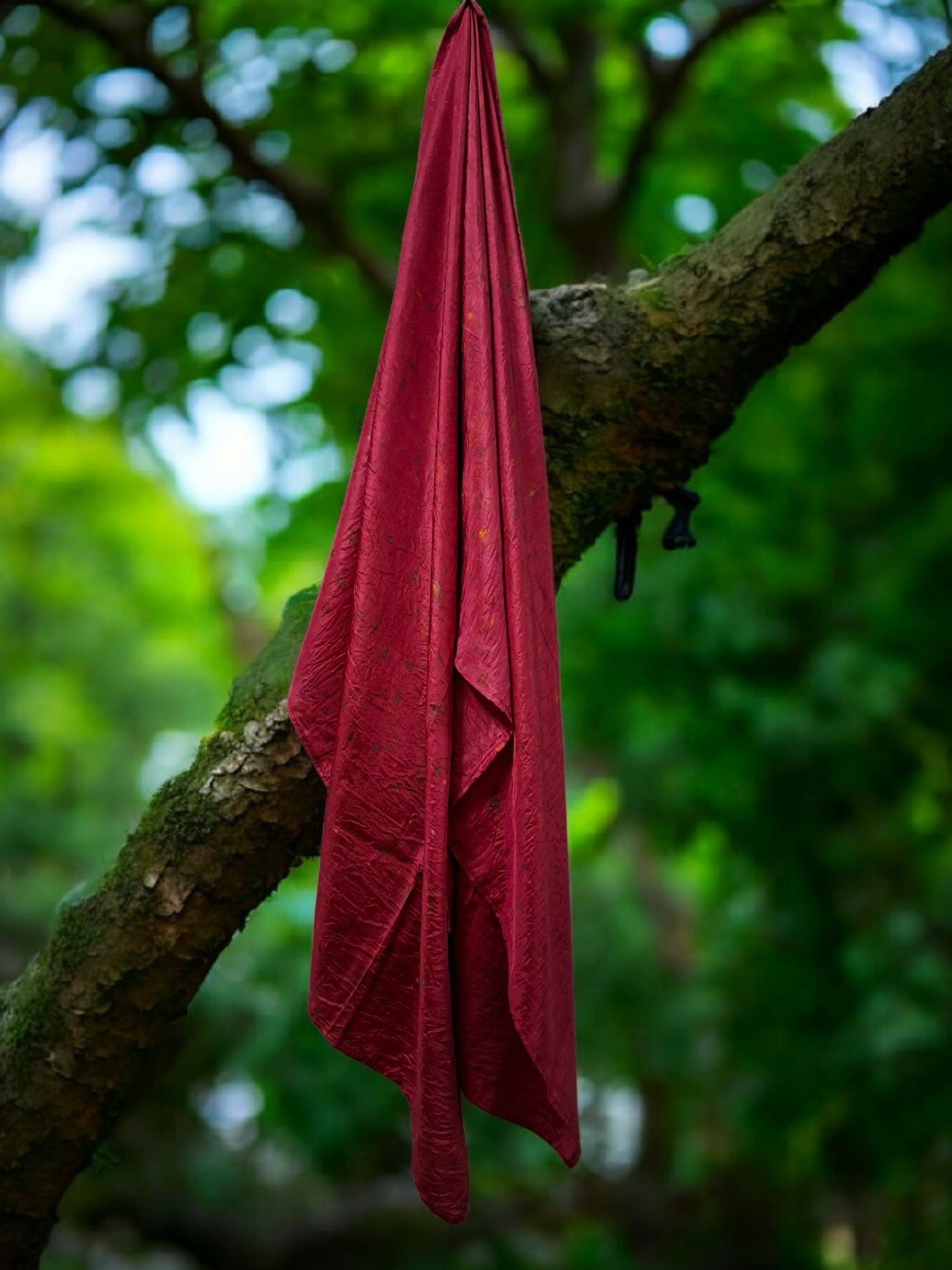 Scarlet Petal Habutai Silk Stole / Scarf