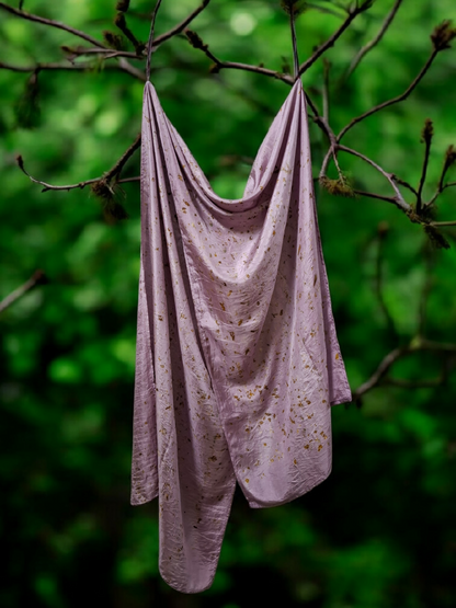 Lilac Veil Habutai Silk Stole / Scarf