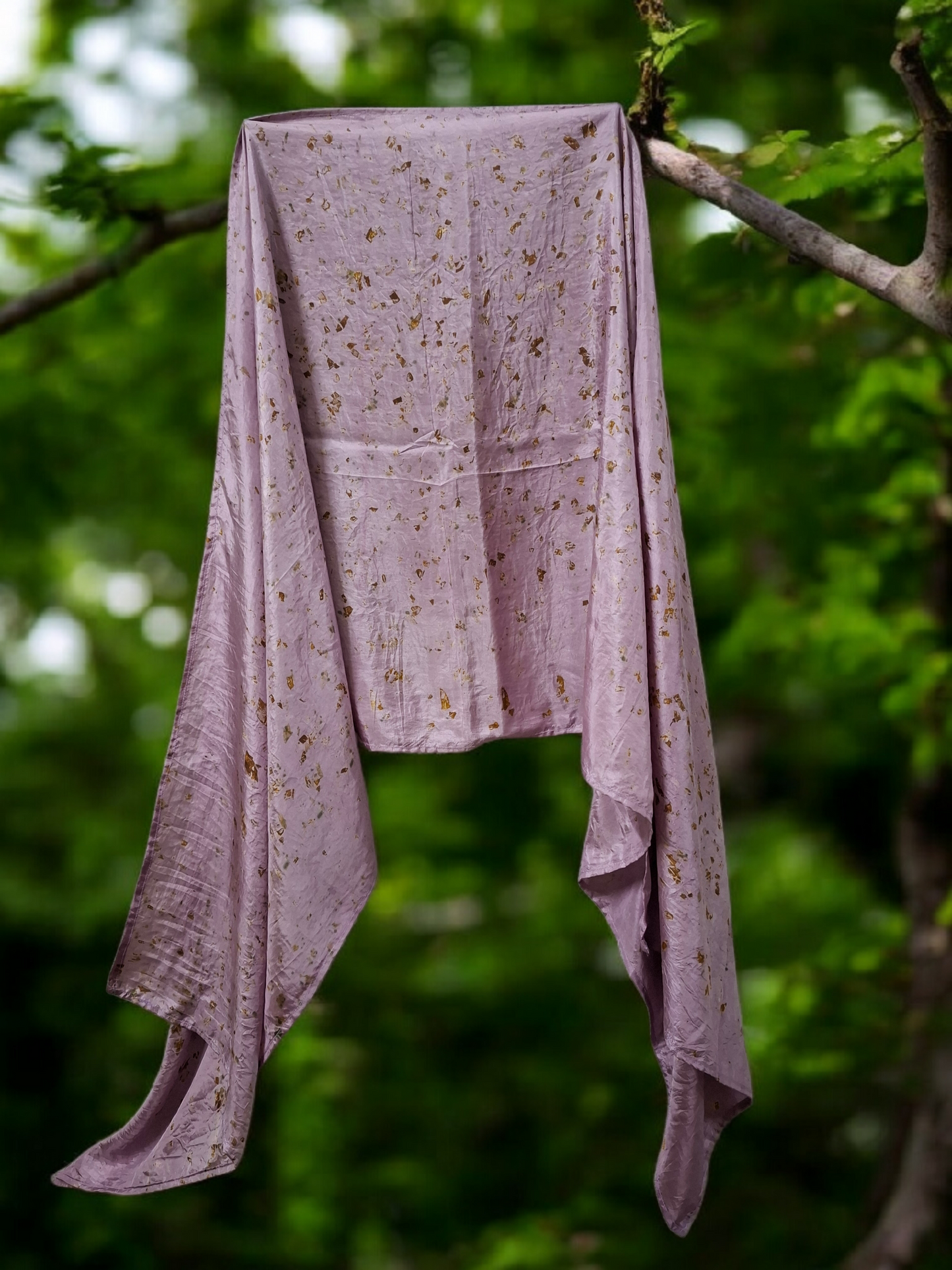 Lilac Veil Habutai Silk Stole / Scarf