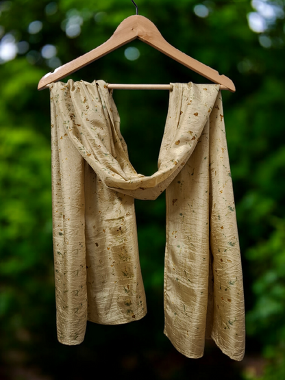 Green Calm  Habutai Silk Stole / Scarf