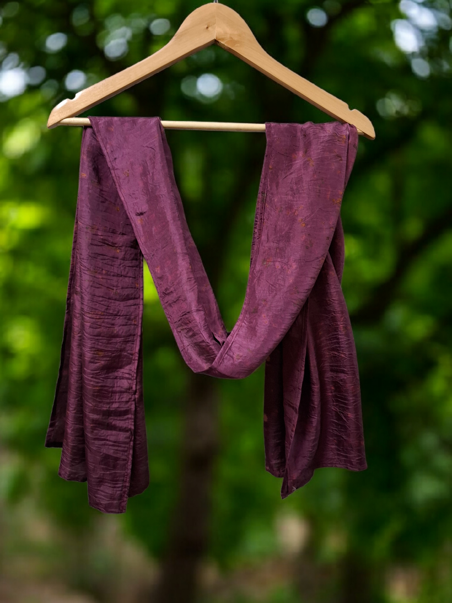 Petals in violet  Habutai Silk Stole / Scarf