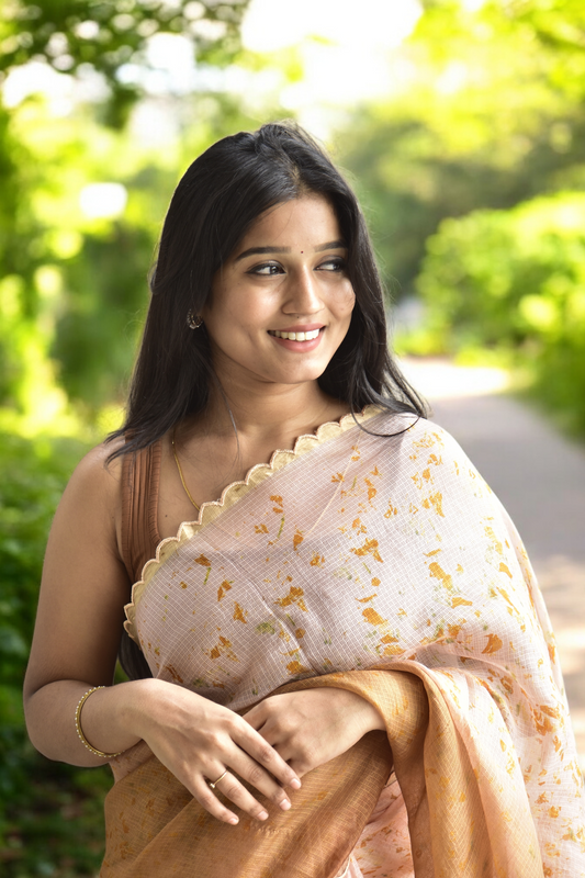 Meet Ivy - Ecoprinted kota silk saree