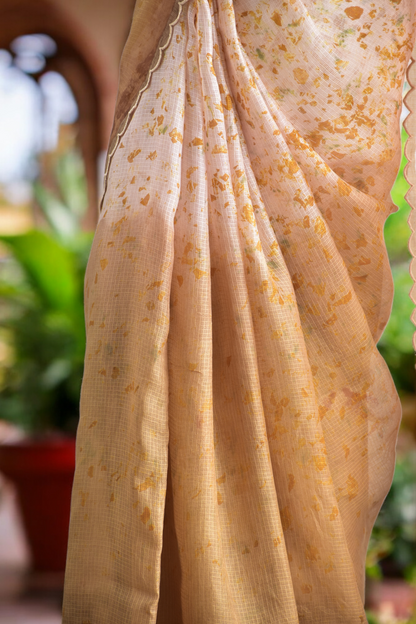 Meet Ivy - Eco-printed & naturally dyed pure kota silk saree