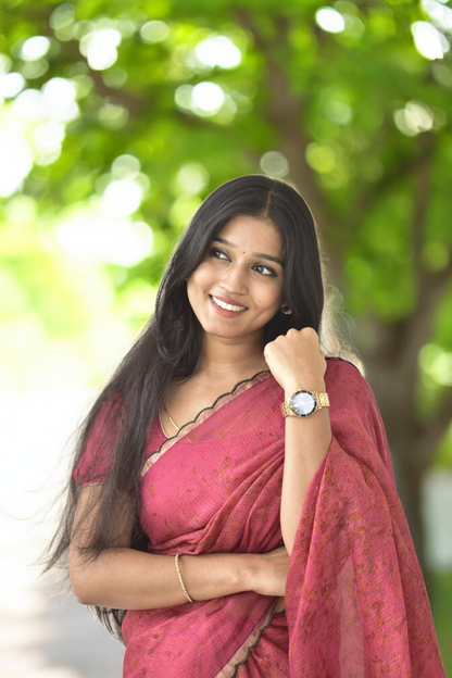 Meet Juliette - Eco-printed & naturally dyed pure kota silk saree