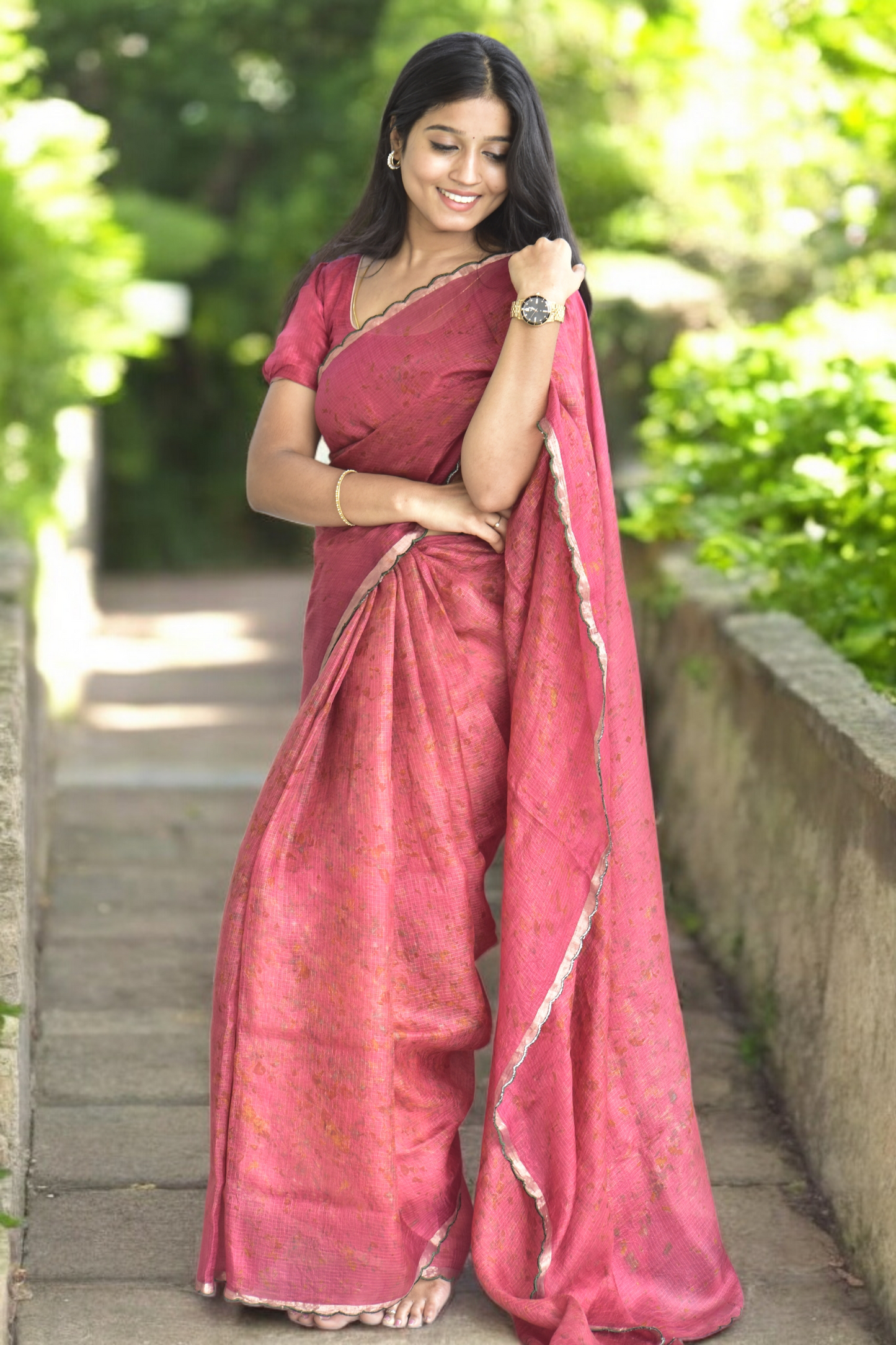 Meet Juliette - Eco-printed & naturally dyed pure kota silk saree
