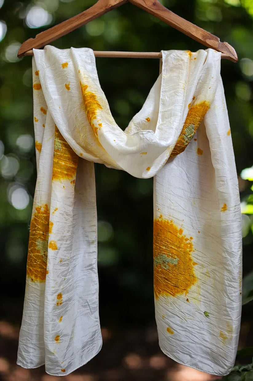 Wild Sun Habutai Silk Stole / Scarf